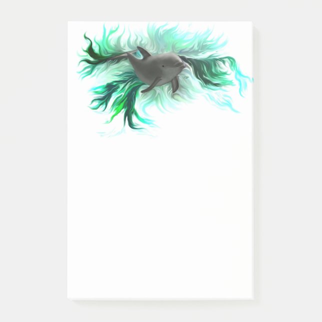 Dolphin Baby Post-it Block (Framsida)