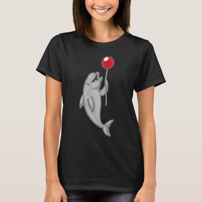 Dolphin Balloon T Shirt (Framsida)
