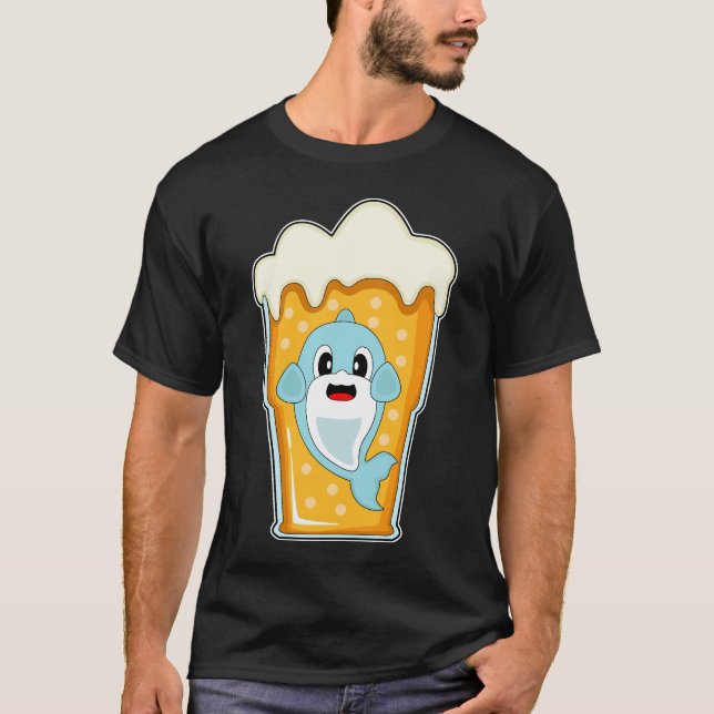 Dolphin Beer T Shirt (Framsida)