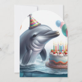 Dolphin Birthday Inbjudningar
