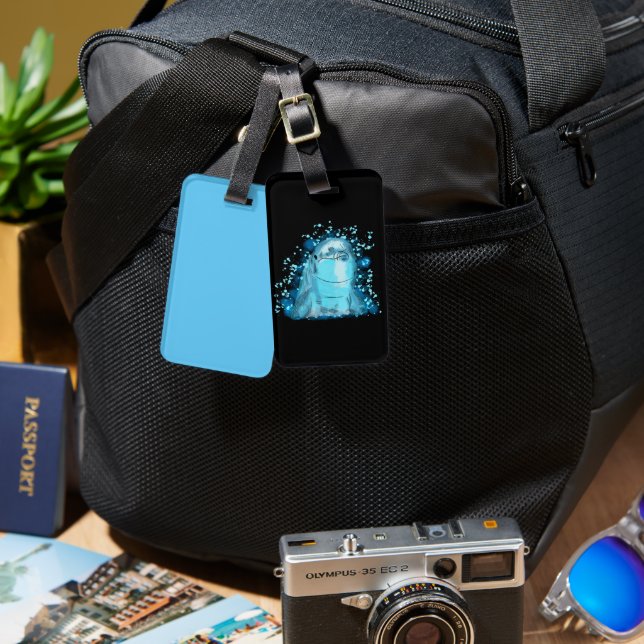 Dolphin Black  Bagagebricka (Fram & Baksida)