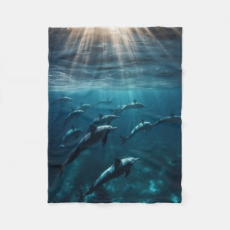 Dolphin Blanket Fleecefilt