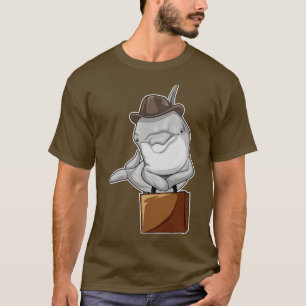 Dolphin Businessman Briefcase T Shirt