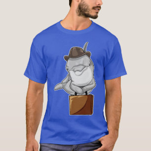 Dolphin Businessman Briefcase T Shirt