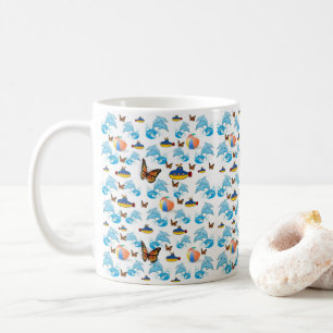 Dolphin Butterfly Mugg