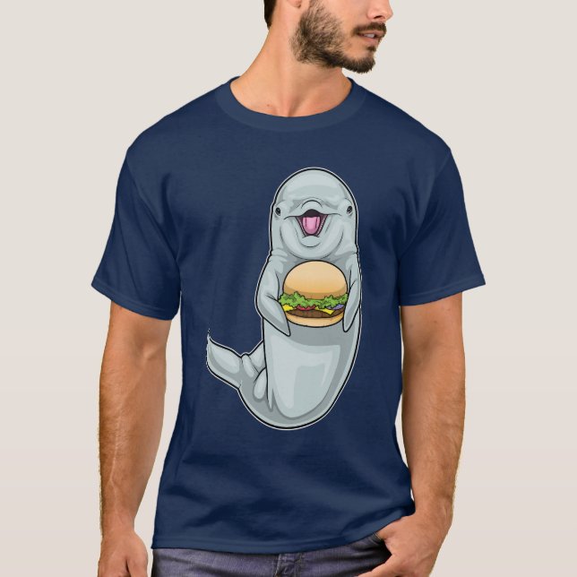 Dolphin Cheeseburger T Shirt (Framsida)