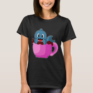Dolphin Coffee Kopp T Shirt
