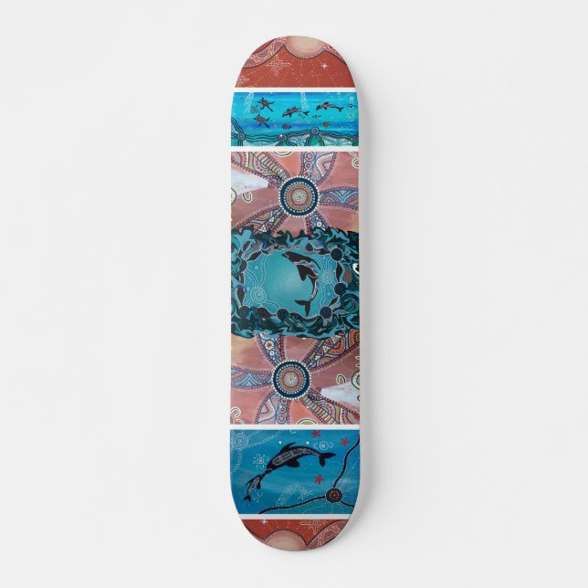 Dolphin Corroboree Skateboard (Framsida)