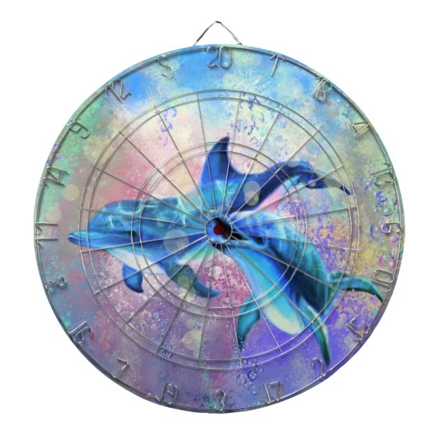 Dolphin Couart Board Lycklig Family Darttavla (Framsidan)
