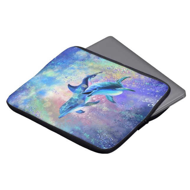 Dolphin Couple - vacker Laptop Fodral (Framsida topp)