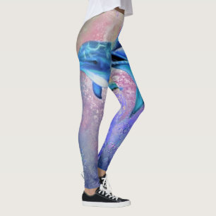 Dolphin Couple - vacker Leggings