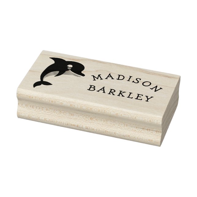 Dolphin Cute Barn Adsible Namn Rubber Frimärke Stämpel (Stämpel)