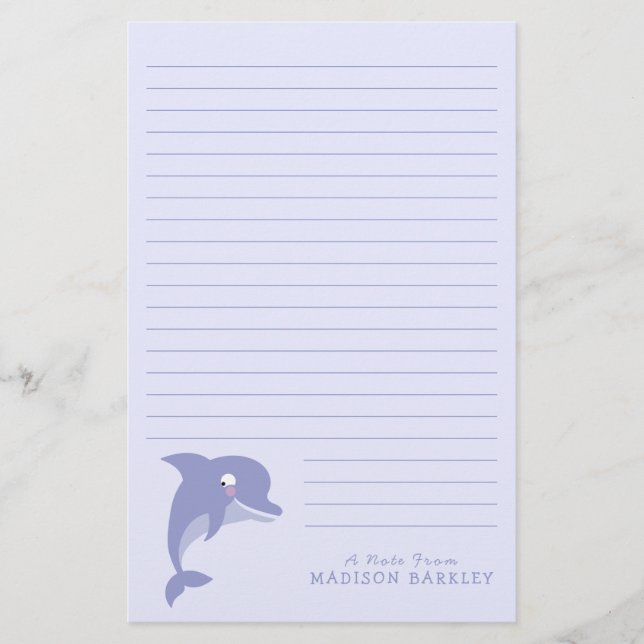 Dolphin Cute, Barn Brevpapper (Framsida)