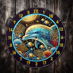 Dolphin Dance Coral Reef Dartboard Darttavla