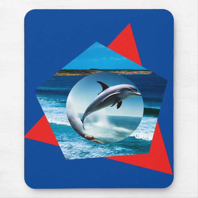 Dolphin Dancing på Vågar, Mousepad Musmatta (Framsidan)
