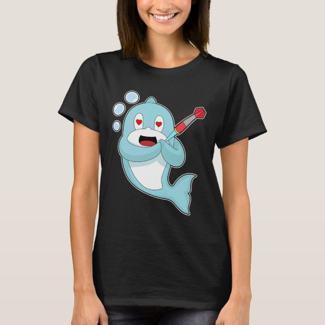 Dolphin Darts Dart Sport T Shirt (Framsida)