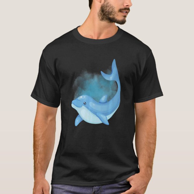Dolphin Deep Ocean Creatures and Rift Life  1 T Shirt (Framsida)