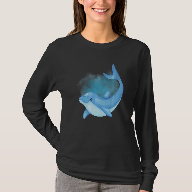 Dolphin Deep Ocean Creatures and Rift Life  1 T Shirt (Framsida)