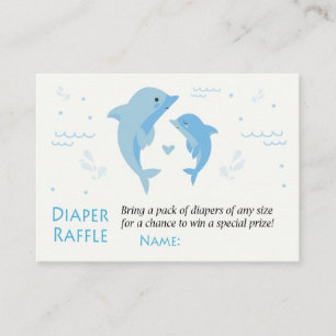 Dolphin Diaper Raffle Biljett