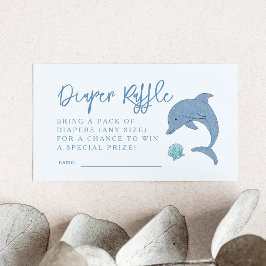 Dolphin Diaper Raffle Biljett Tilläggskort