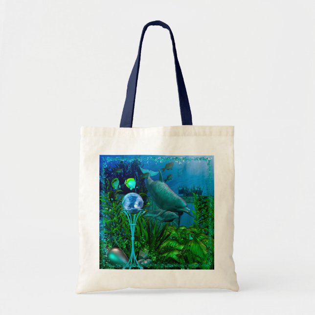 Dolphin Discovery Tote Tygkasse (Framsidan)
