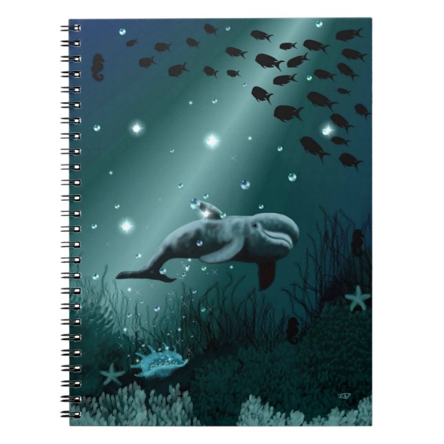 Dolphin Dream Anteckningsbok (Framsidan)