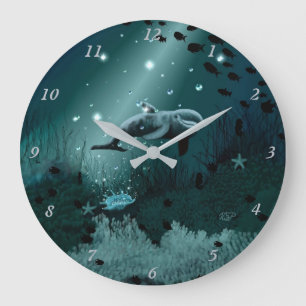 Dolphin Dream Stor Klocka