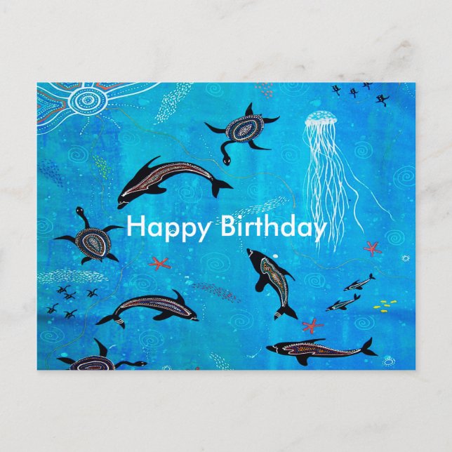 Dolphin Dreaming Vykort (Framsida)