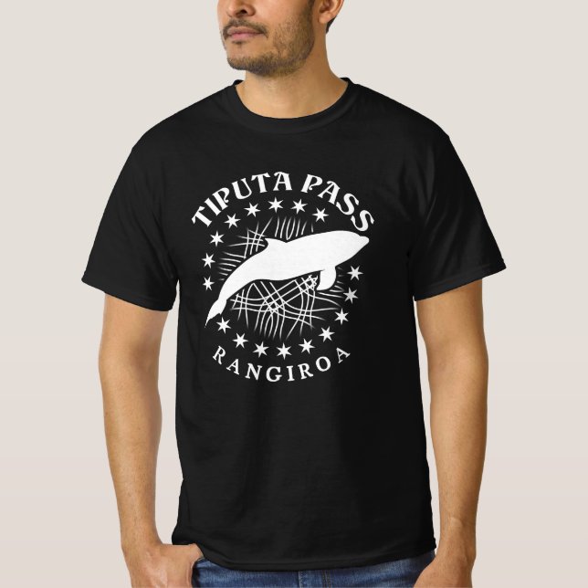 Dolphin Dyka Rangiroa Lagoon - Tiputa Pass T Shirt (Framsida)
