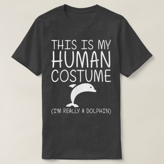 Dolphin Easy Halloween Human Costume Beluga Fish D T Shirt (Design framsida)