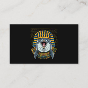 Dolphin Egyptian Pharaoh Historian Archeolog 8 Visitkort