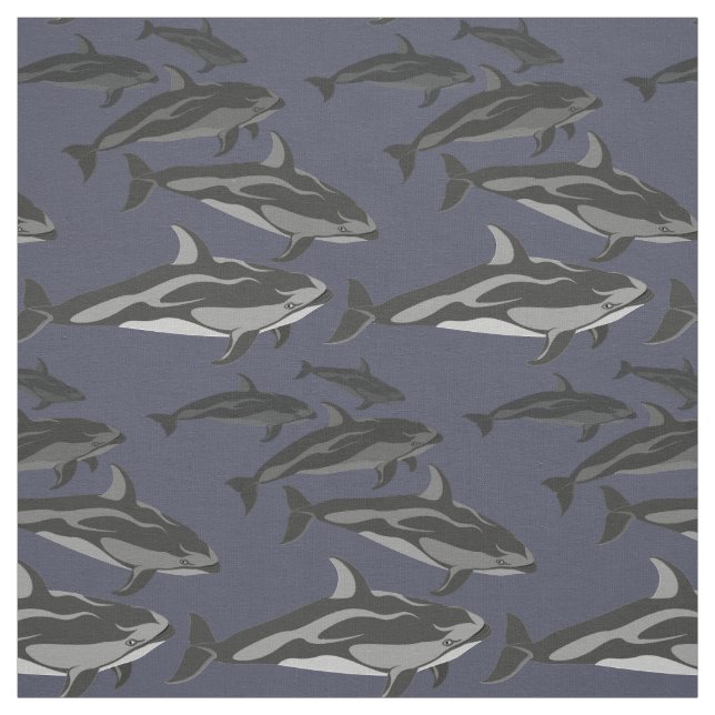 Dolphin Fabric Dolphin Art Natural Linen Fabric Tyg (Provkarta)