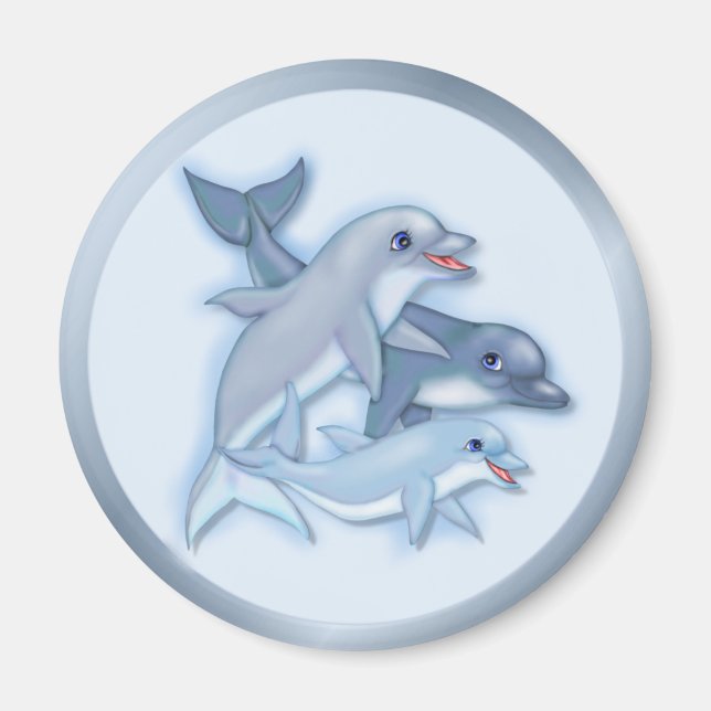 Dolphin Family Magnet (Framsidan)