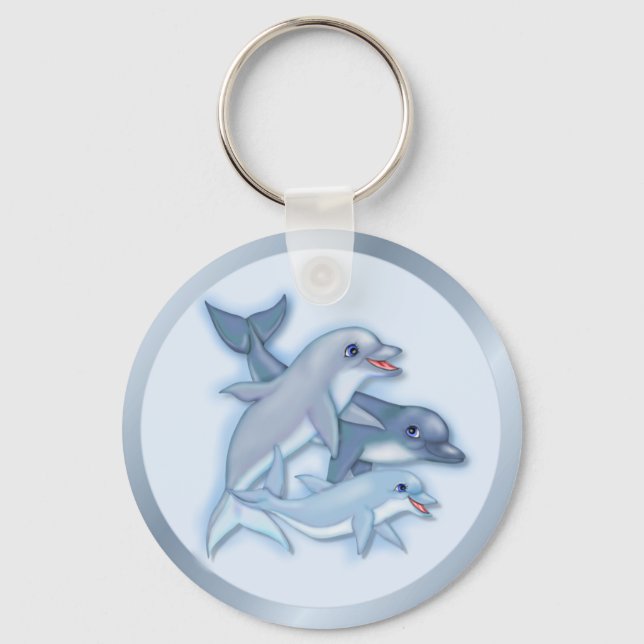 Dolphin Family Nyckelring (Framsida)