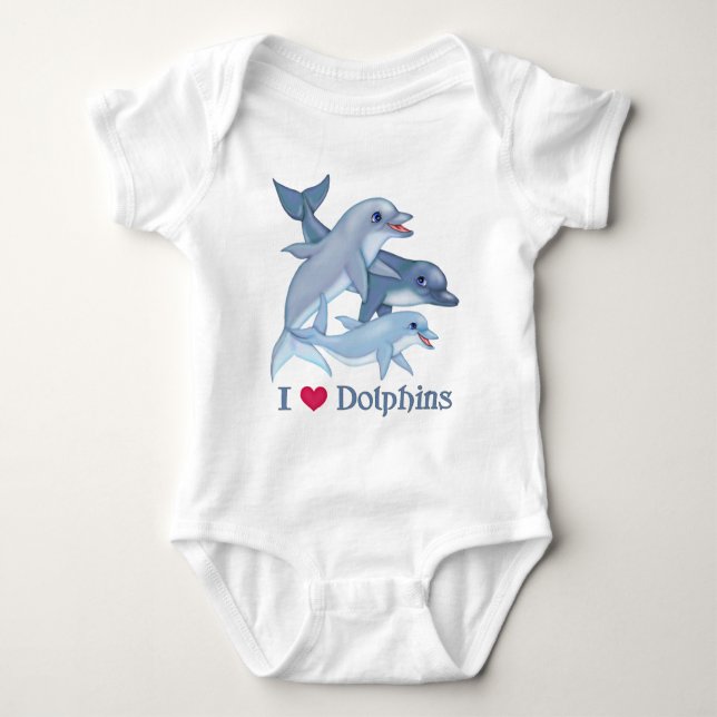 Dolphin Family Tee Shirt (Framsida)
