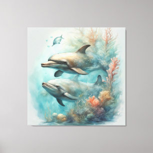 Dolphin Fantasy 6 Canvastryck