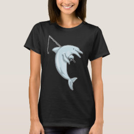 Dolphin Fisher Fishing Rod T Shirt