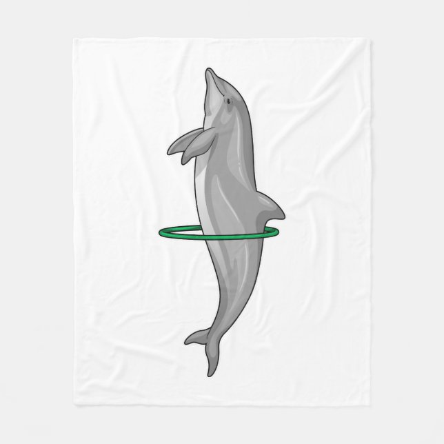 Dolphin Fitness däck Sports Fleecefilt (Framsidan)