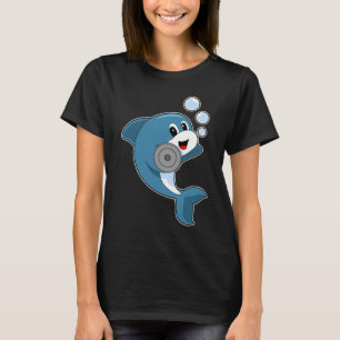 Dolphin Fitness Dumbbell Sports T Shirt