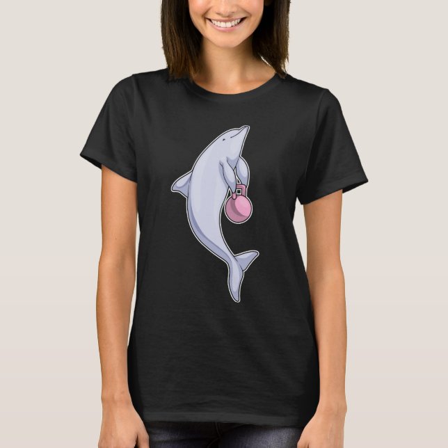 Dolphin Fitness Sports T Shirt (Framsida)