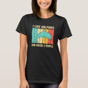 Dolphin För manar Women Dolphin Beluga Fish T Shirt