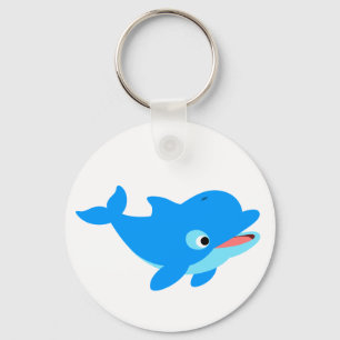 Dolphin för Nyfiken Tecknad i Cute Nyckelring