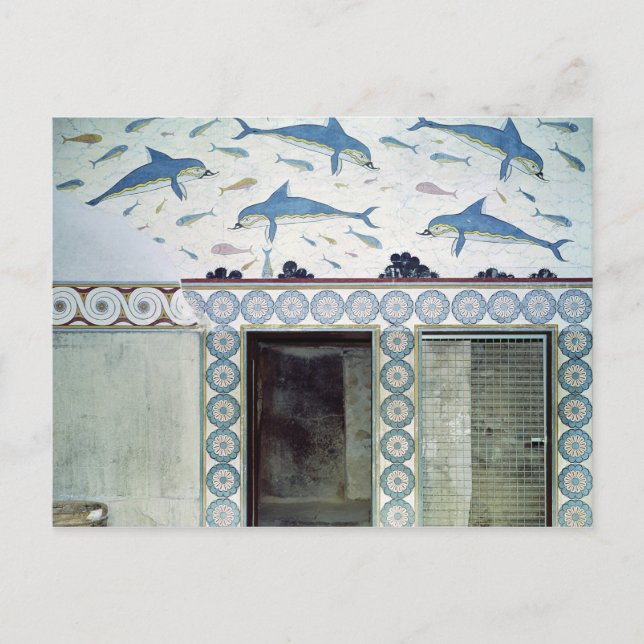 Dolphin Frescoes in the Queen's Bathroom Vykort (Framsida)