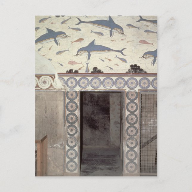 Dolphin Frescoes in the Queen's Bathroom Vykort (Framsida)