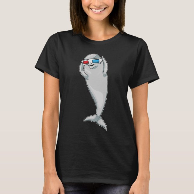 Dolphin Glass T Shirt (Framsida)