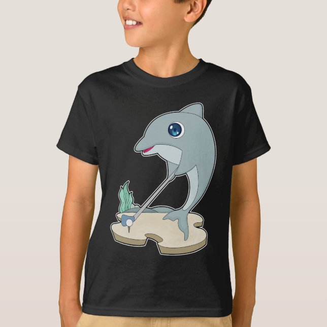 Dolphin Golf klubbs T Shirt (Framsida)