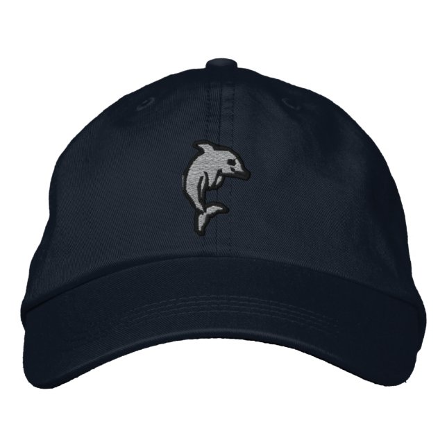 Dolphin Hat Broderad Keps (Framsida)