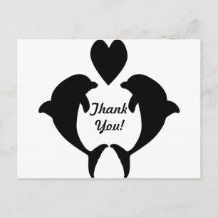 Dolphin Heart Vykort