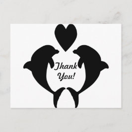 Dolphin Heart Vykort