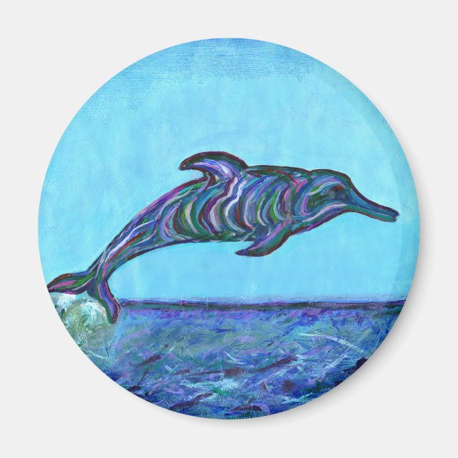 Dolphin-hopp Magnet (Framsidan)